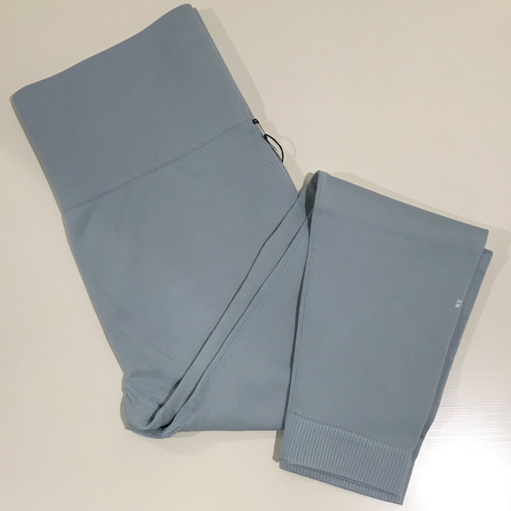 NWT WeWoreWhat Pearl Blue Seamless Leggings - Picture 4 of 11